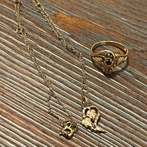 Vintage Black Hills Gold Jewelry Set